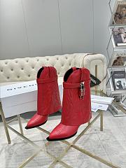 Givenchy Shark Lock Cowboy ankle boots in leather - 2