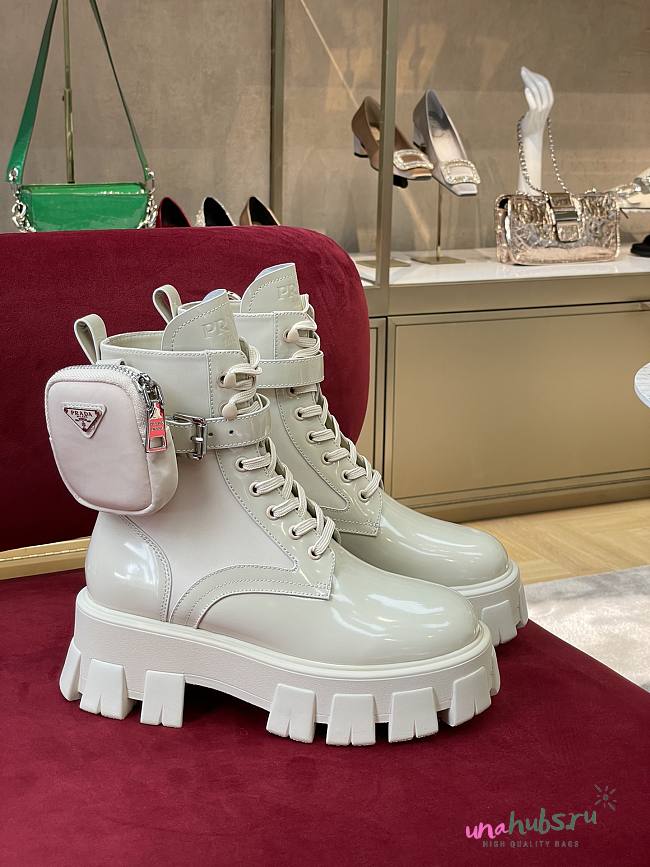 Prada Monolith Combat Boots - 1