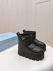 Prada Shearling and Leather Boots - 2