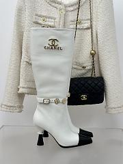 Chanel Leather High Knee Boots - 1