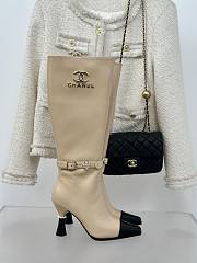 Chanel Leather High Knee Boots - 2