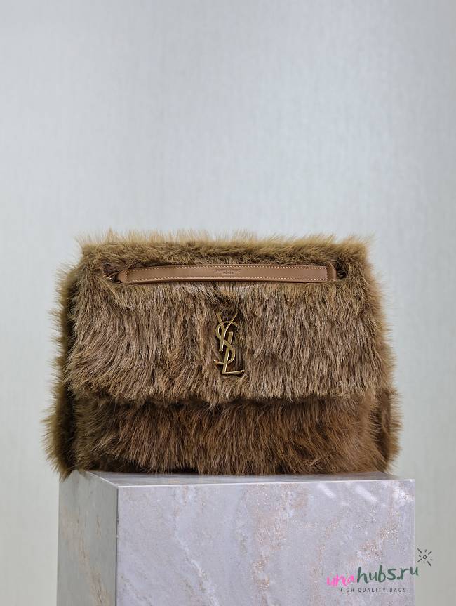 YSL NIKI large in shearling 32 X 23 X 9 CM  - 1