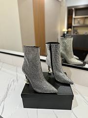 YSL Opyum Crystal Ankle Boots - 1