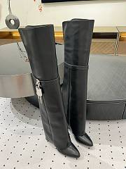 	 Givenchy Shark Lock leather over-the-knee boots leather - 1