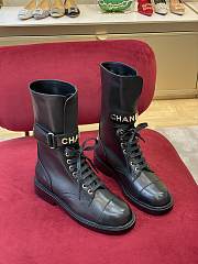 Chanel Leather Black Boots - 1