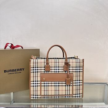 Burberry Medium Freya Tote Brown 40 x 16x 30cm