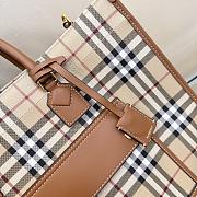 Burberry Medium Freya Tote Brown 40 x 16x 30cm - 4