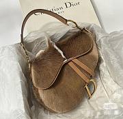 Dior Mohawk Fur Saddle Bag  - 1