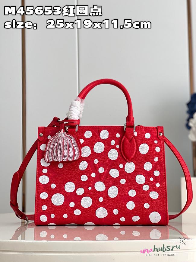 Louis Vuitton Onthego PM Yayoi Kusama Dot Red - 1