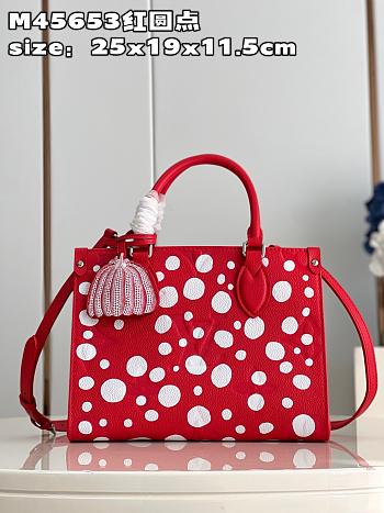 Louis Vuitton Onthego PM Yayoi Kusama Dot Red