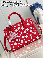 Louis Vuitton Onthego PM Yayoi Kusama Dot Red - 3