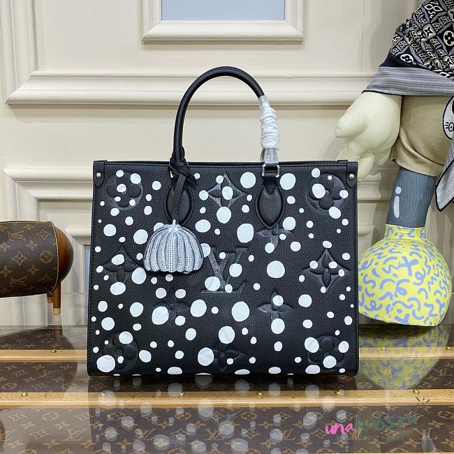 Louis Vuitton Onthego MM Yayoi Kusama Black Dot - 1