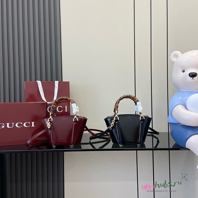 Gucci Mini Bamboo Tote Bag 16*27*14*4.6cm - 1