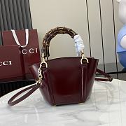 Gucci Mini Bamboo Tote Bag 16*27*14*4.6cm - 2