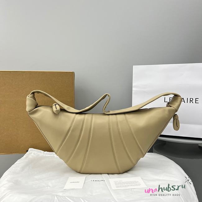 Lemaire Beige Croissant Bag - 1