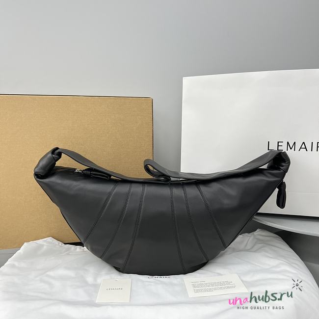 	 Lemaire Black Croissant Bag - 1