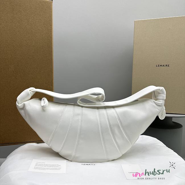 	 Lemaire White Croissant Bag - 1