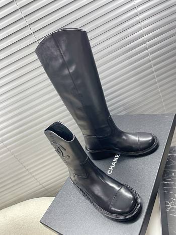 Chanel Leather Black Boots 02