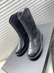 Chanel Leather Black Boots 02 - 6