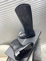 Chanel Leather Black Boots 02 - 4