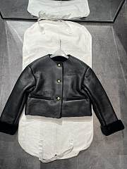 Prada Black Leather Jacket - 1