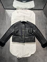 Prada Black Leather Jacket - 5