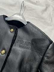 Prada Black Leather Jacket - 3