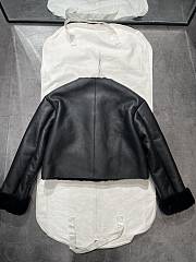 Prada Black Leather Jacket - 2