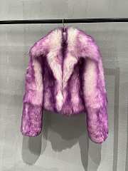 Dior Purple Faux Fur Coat - 6