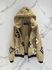 Louis Vuitton Monogram Mink Hooded Bomber Jacket - 4