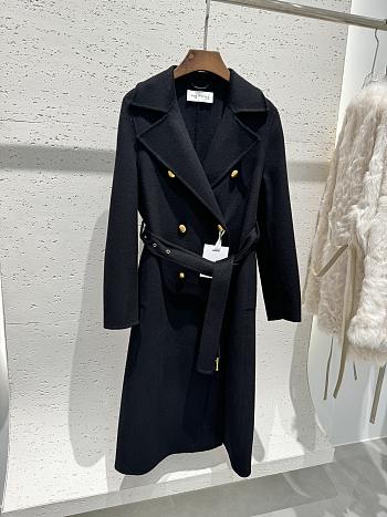 Dior Black Belted Trench Coat