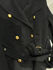 Dior Black Belted Trench Coat - 3