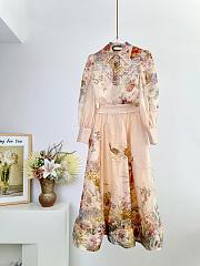 Zimmerman Flower Dress In Beige - 1