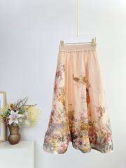 Zimmerman Flower Dress In Beige - 3