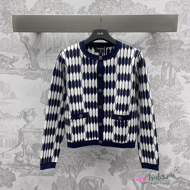 Chanel Navy Cardigan - 1