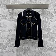 Balmain Black Western jacket with logo embroidery - 1