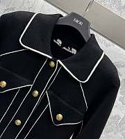 Balmain Black Western jacket with logo embroidery - 6