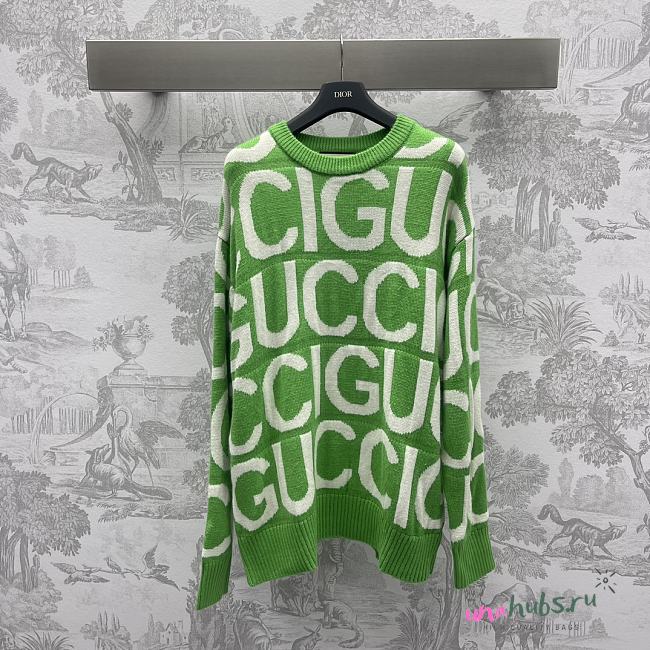 Gucci logo-intarsia wool jumper Gucci - 1