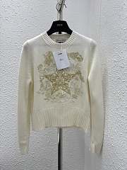 Dior White Cashmere Sweater - 1