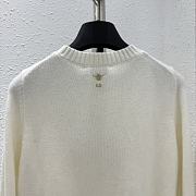 Dior White Cashmere Sweater - 5