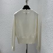 Dior White Cashmere Sweater - 3