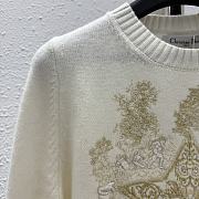 Dior White Cashmere Sweater - 2