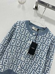 Fendi FF Blue Cardigan - 5