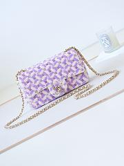 Chanel Sequins Purple Flap Bag 20cm - 1