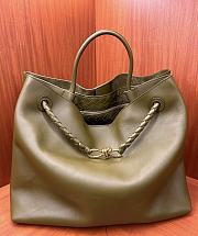 Bottega Veneta silky calf leather with signature knot green - 4