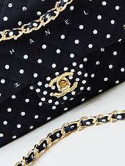 Chanel Black Flap Bag Dot  - 3