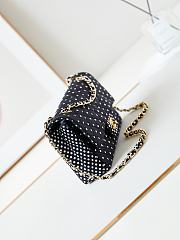 Chanel Black Flap Bag Dot  - 2