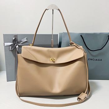 Balenciaga Rodeo Large Bag In Beige - 39.8x29.9x12.9cm