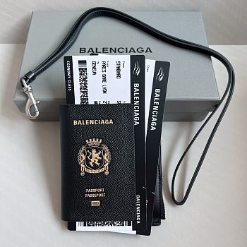 Balenciaga Black Passport Bag