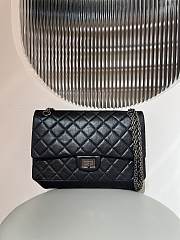 Chanel 2.55 Flap Bag Large In Black 19.5x28x7.5cm - 1